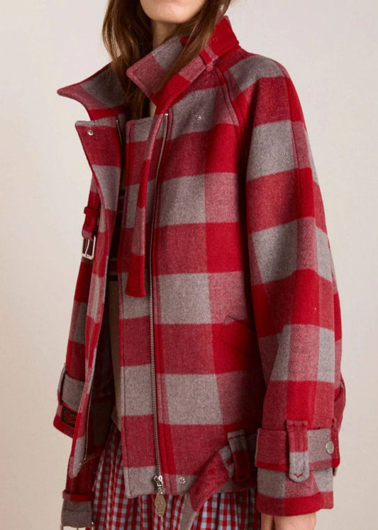 Polly Wool Bomber-Red - Pop Up Concepts