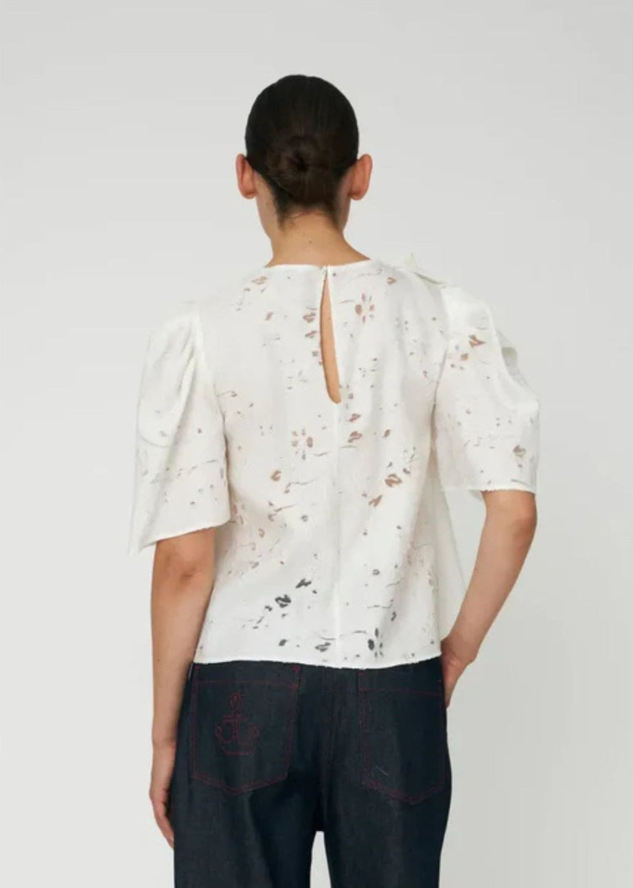 Festive Blouse-White - Pop Up Concepts