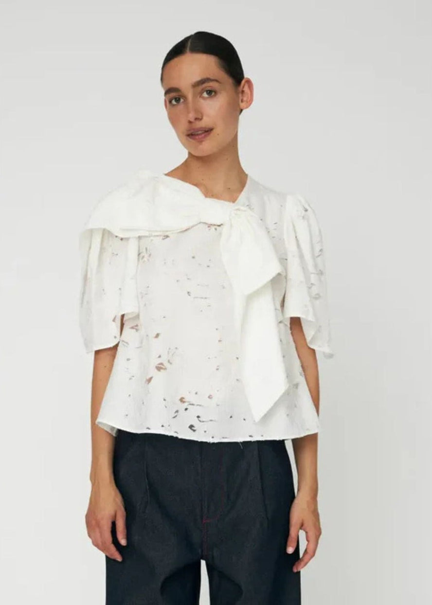Festive Blouse-White - Pop Up Concepts