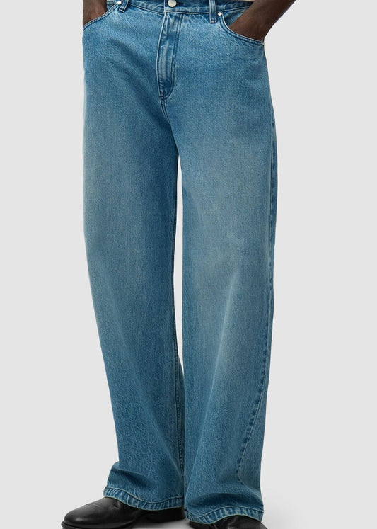 Circle Logo Pocket Pants-Denim Bleach - Pop Up Concepts