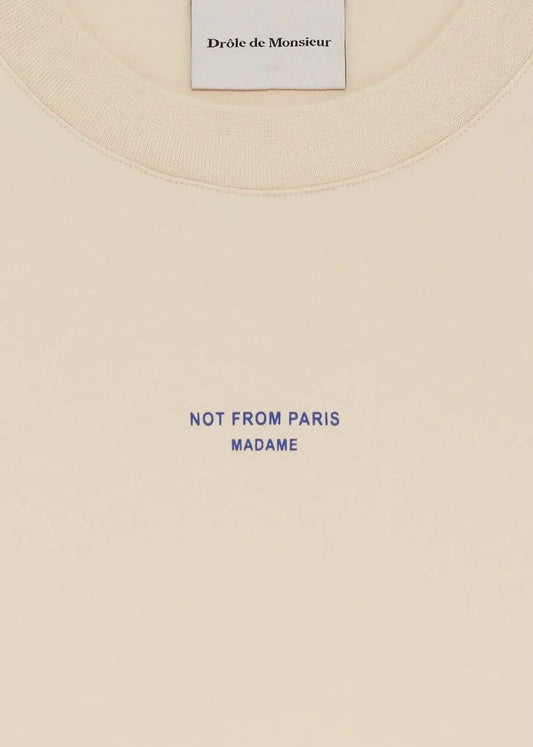 Classic Slogan T-Shirt-Sand - Pop Up Concepts