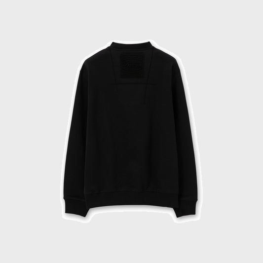 Embroidered Logo Sweatshirt-Black - Pop Up Concepts