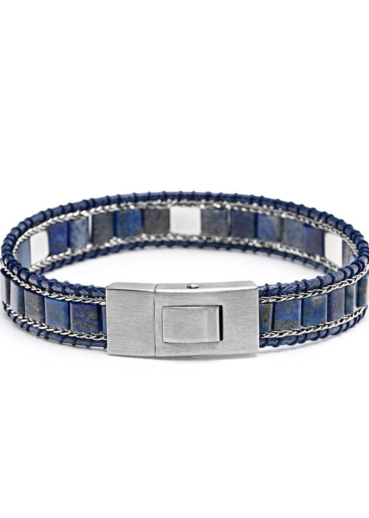 Blue Lapis Stud Bracelet - Pop Up Concepts