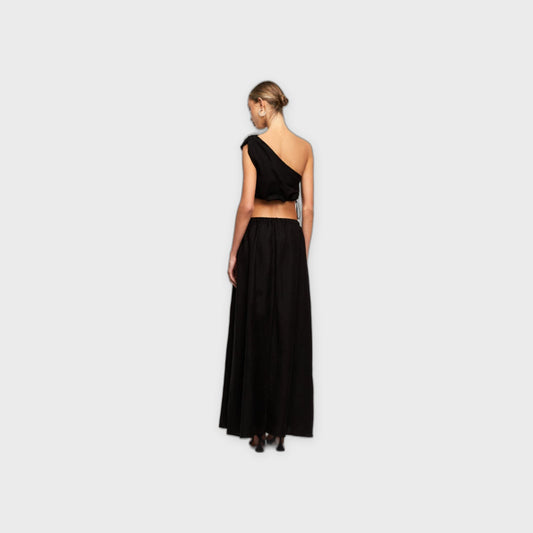 Alexandria Crop Top - Black - Pop Up Concepts
