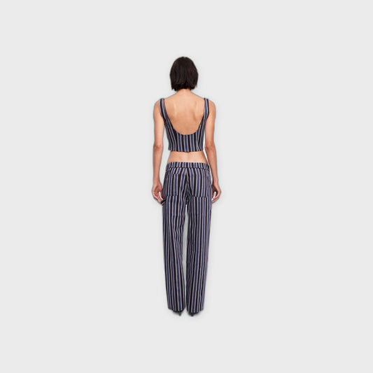 Odette Top - Navy Stripe - Pop Up Concepts
