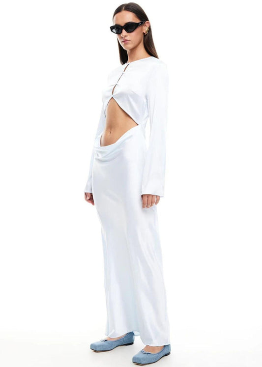 Amelia Dress-Powder Blue - Pop Up Concepts