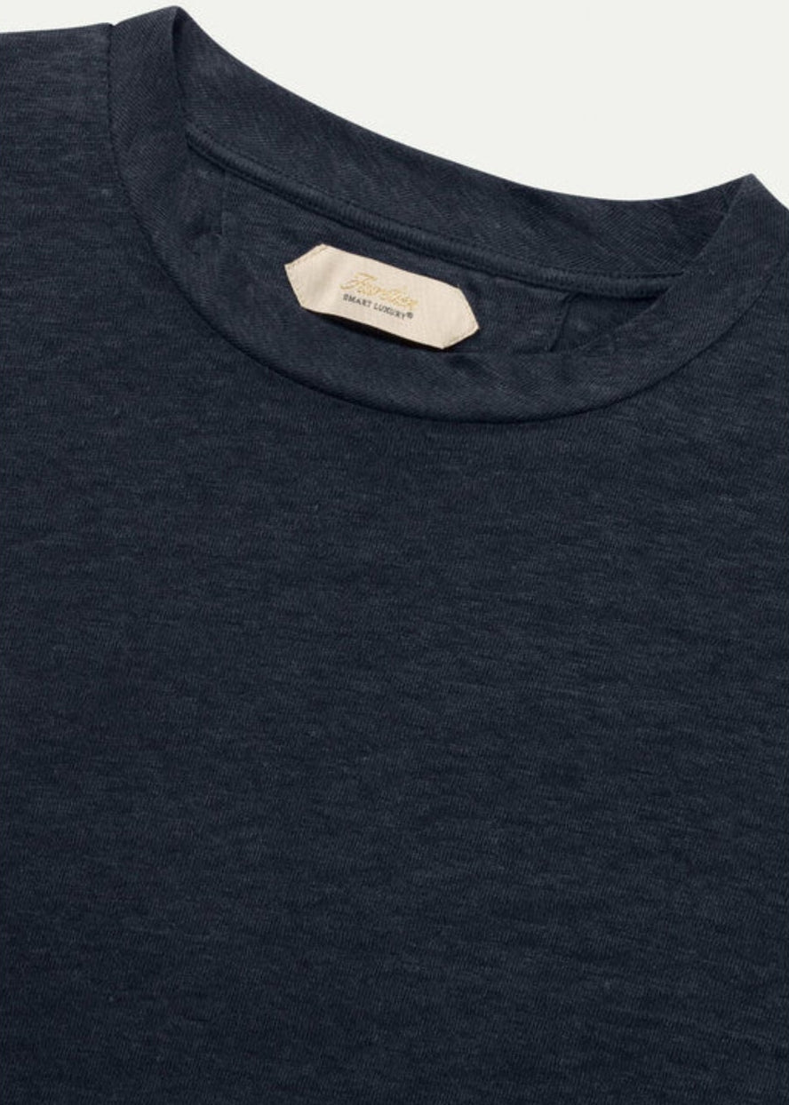 Linen City T-Shirt-Navy - Pop Up Concepts