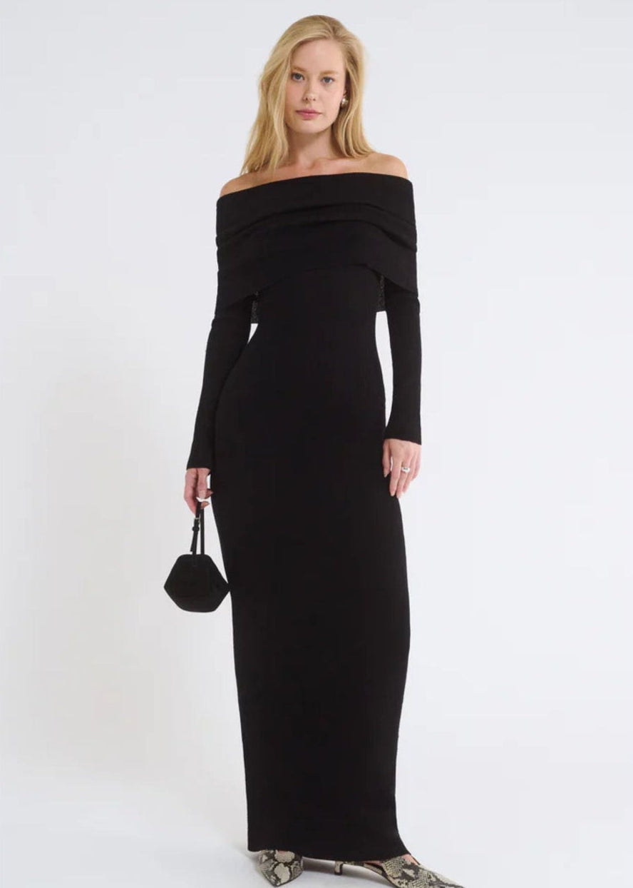 Winona Maxi Dress-Black - Pop Up Concepts