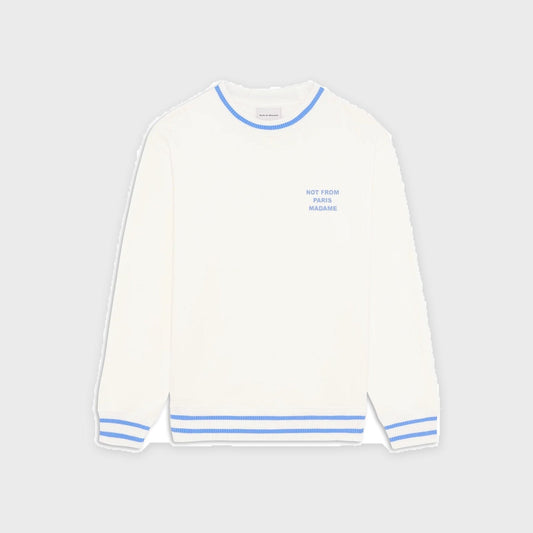 Sport Slogan Sweatshirt-Offwhite