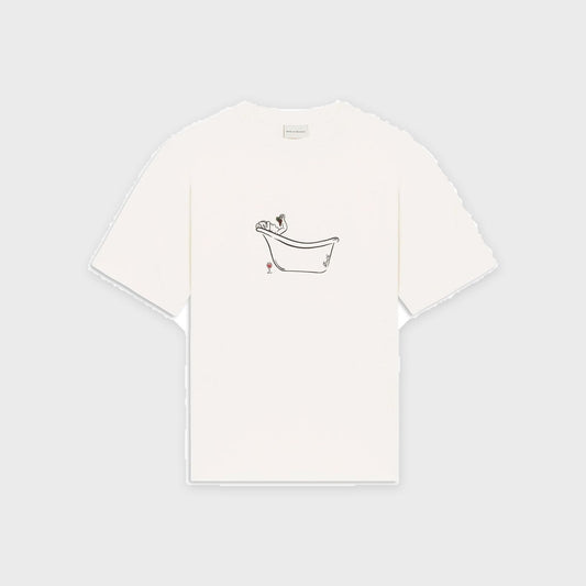 Wine Bath T-shirt-Offwhite
