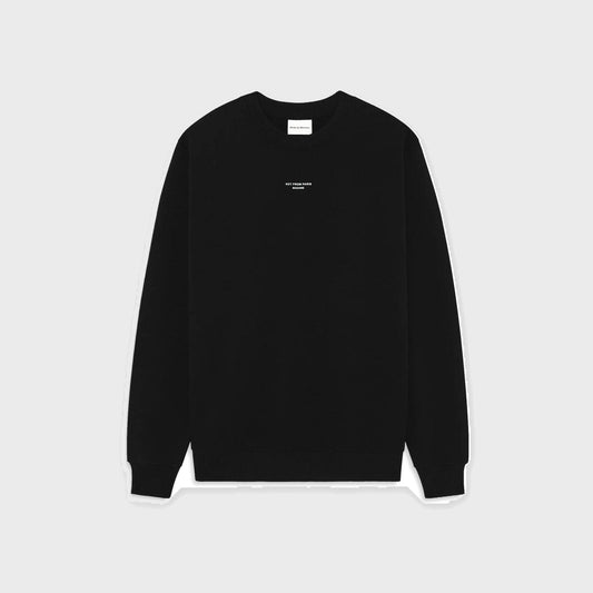 The Classic Slogan Sweatshirt-Black
