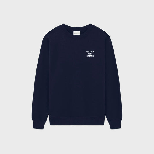 Slogan Sweatshirt-Navy - Pop Up Concepts