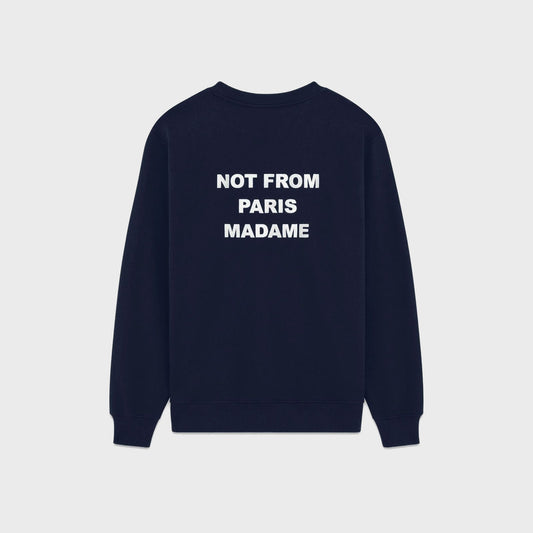 Slogan Sweatshirt-Navy - Pop Up Concepts