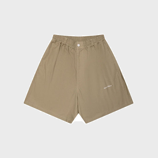 Ripstop Text Logo Short-Olive Green - Pop Up Concepts