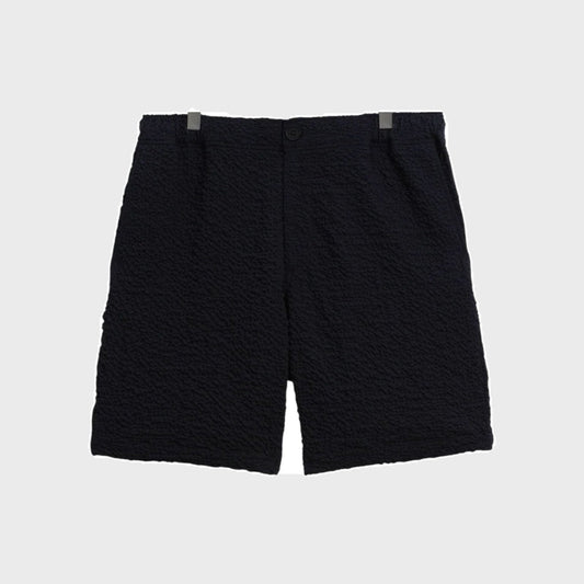 Kurt Jumbo Seersucker Short-Dark Navy - Pop Up Concepts