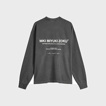 Design Studio Longsleeve T-Shirt-Pigment Black