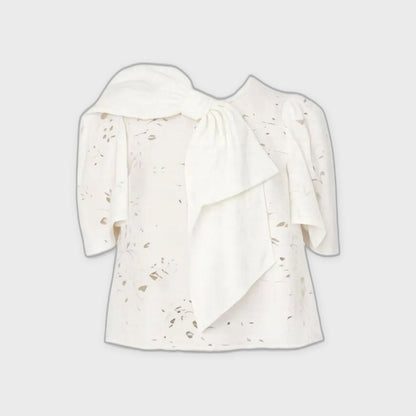Festive Blouse-White