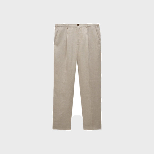 Aubyn Relaxed Fit Trousers -Natural