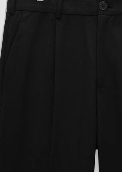 Aubyn Tencel Twill Relaxed Fit Trousers-Black - Pop Up Concepts