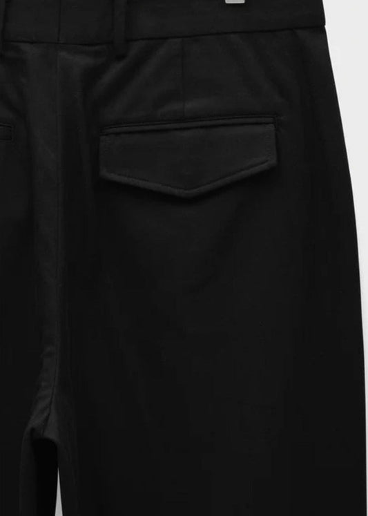 Aubyn Tencel Twill Relaxed Fit Trousers-Black - Pop Up Concepts