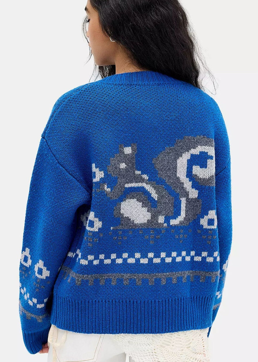 Romily Wool Cardigan-Blue - Pop Up Concepts