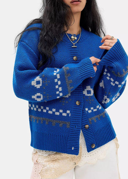 Romily Wool Cardigan-Blue - Pop Up Concepts