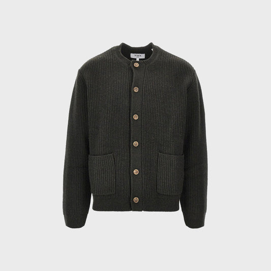 Granby Cardigan-Khaki - Pop Up Concepts