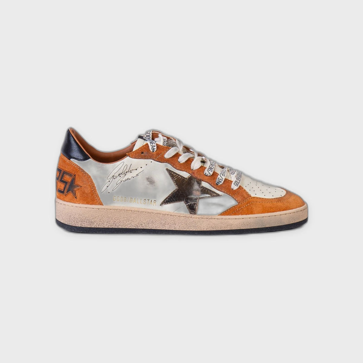 Ballstar Nappa Upper Sneaker-White/Brown - Pop Up Concepts