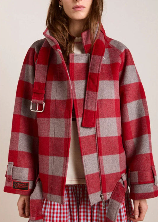 Polly Wool Bomber-Red - Pop Up Concepts