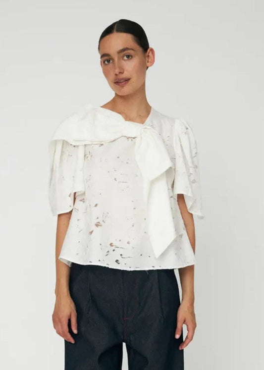 Festive Blouse-White - Pop Up Concepts
