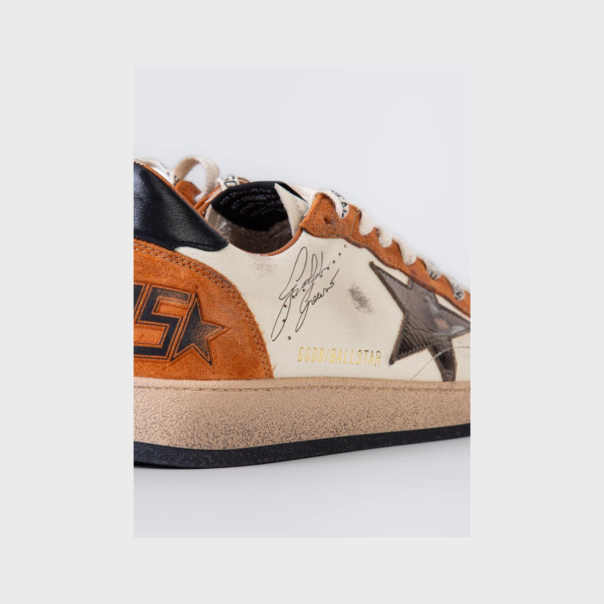 Ballstar Nappa Upper Sneaker-White/Brown - Pop Up Concepts
