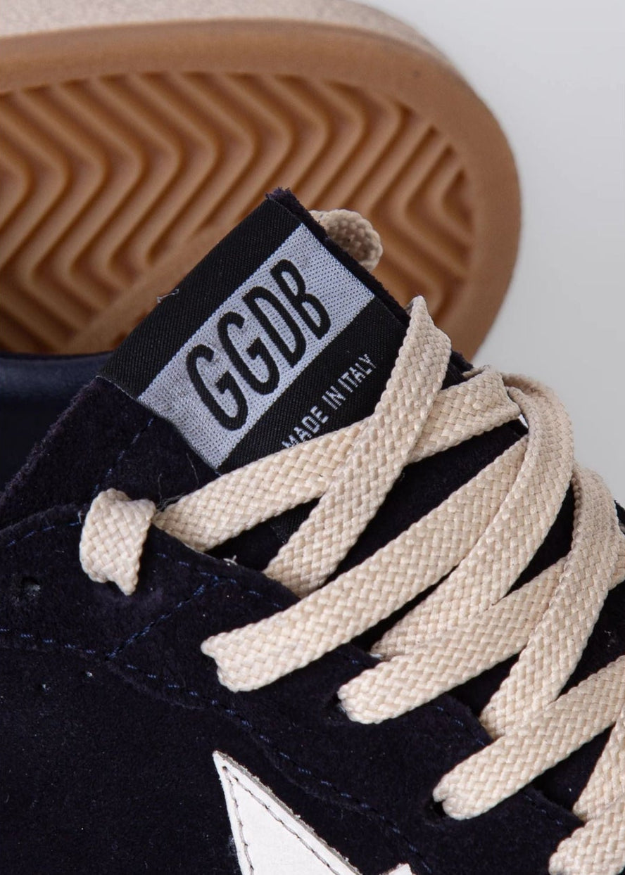 Ballstar Suede Toe Sneaker-Drak Blue - Pop Up Concepts