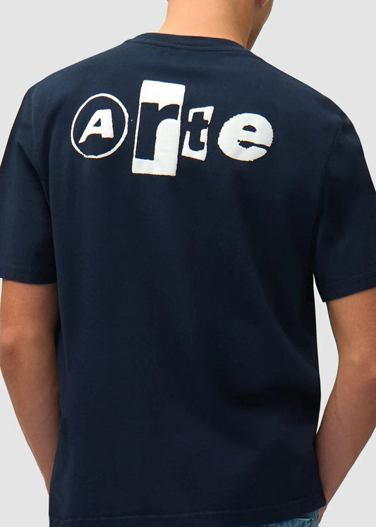 Back Collage T-shirt-Navy - Pop Up Concepts