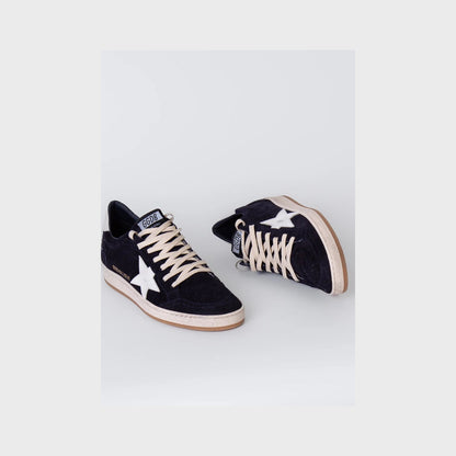 Ballstar Suede Toe Sneaker-Drak Blue - Pop Up Concepts