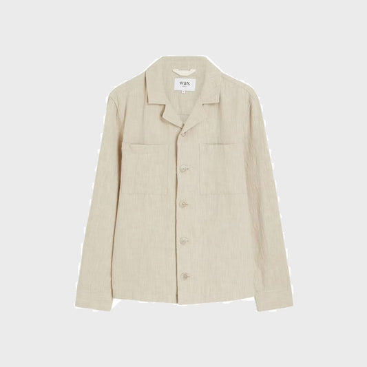 Aldred Overshirt-Natural - Pop Up Concepts