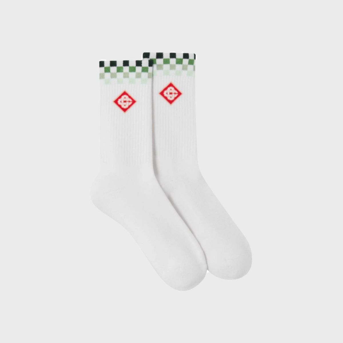 Checkers Crew Socks-Green