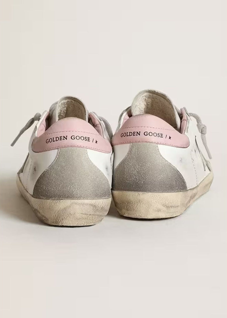 Super Star Leather Upper Sneaker-White - Pop Up Concepts