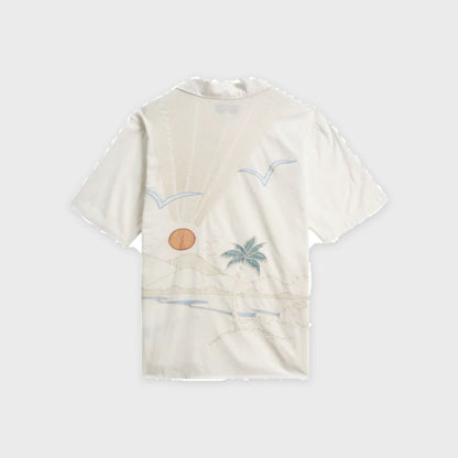 Didcot Shirt-Ecru-Summer Applique - Pop Up Concepts
