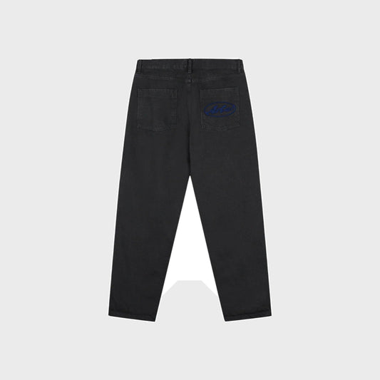 Circle Logo Pocket Pants-Black - Pop Up Concepts