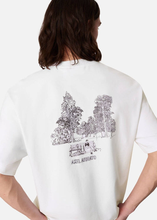 Forest Sketch T-Shirt-White - Pop Up Concepts