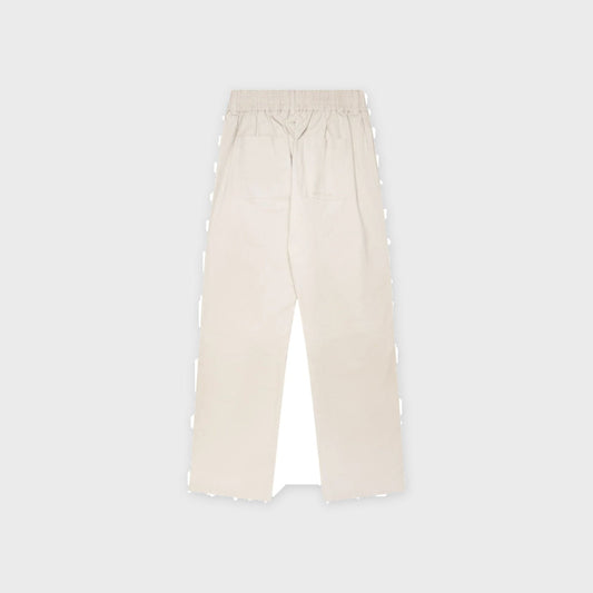Ripstop Text Logo Pants-Off White - Pop Up Concepts