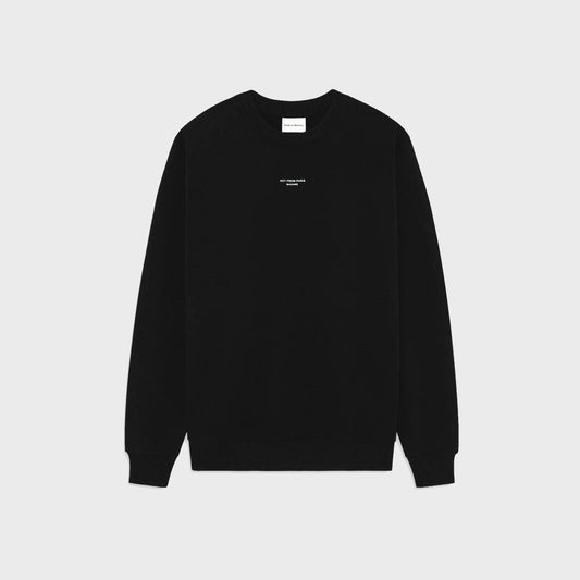 Classic Slogan Sweatshirt-Black - Pop Up Concepts