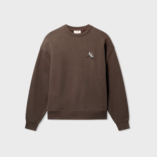 Micro Bee Bird Sweatshirt-Coffee Brown - Pop Up Concepts