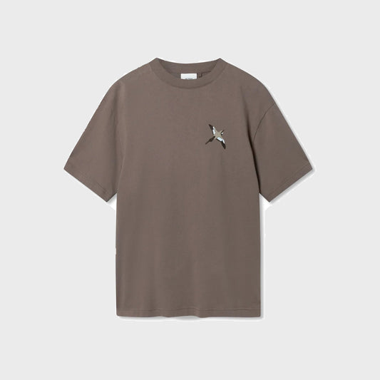 Micro Bee Bird T-Shirt-Coffee Brown - Pop Up Concepts