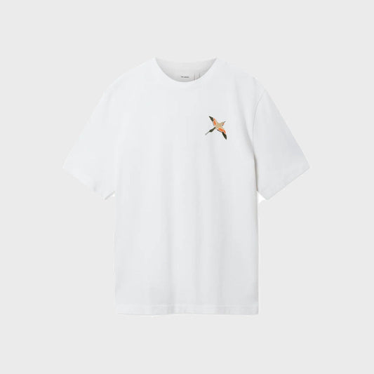 Micro Bee Bird T-Shirt-White/Orange - Pop Up Concepts