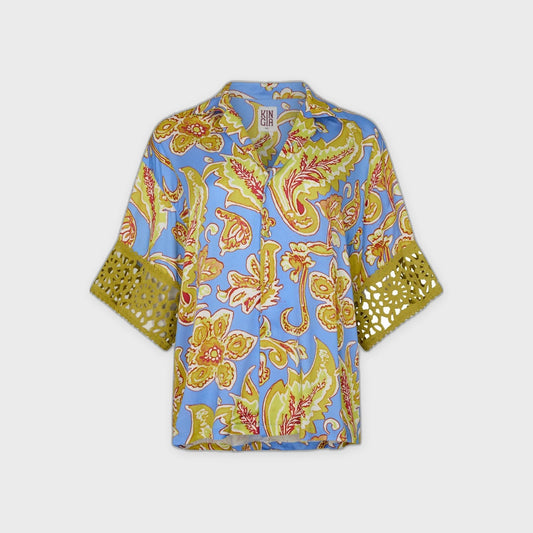 Liu Blouse-Blue Miller - Pop Up Concepts