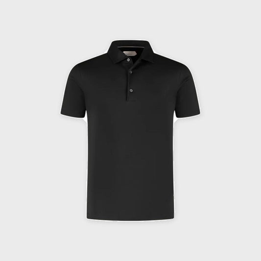 AUR1 Polo T-Shirt-Black - Pop Up Concepts