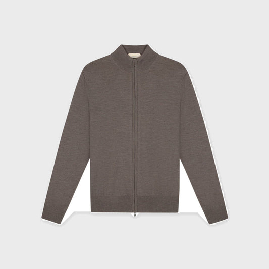 Extrafine Merino Zipper Vest-Ash Grey - Pop Up Concepts