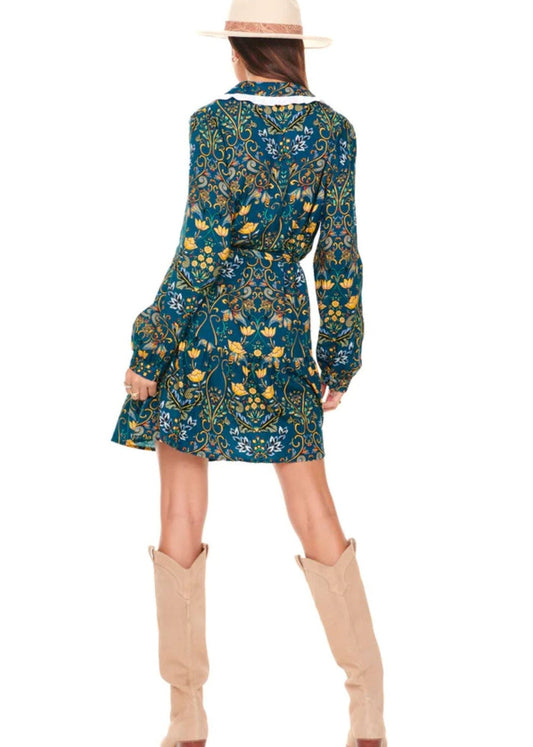 Evelyn Dress - Teal - Pop Up Concepts
