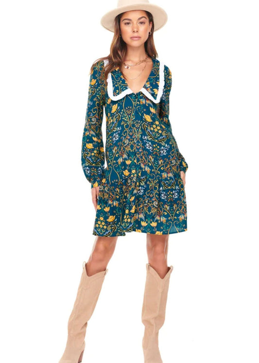Evelyn Dress - Teal - Pop Up Concepts